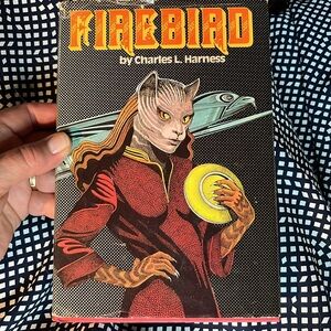 FIREBIRD by Charles L Harness vintage sci-fi hardcover 1981 cat alien cover art
